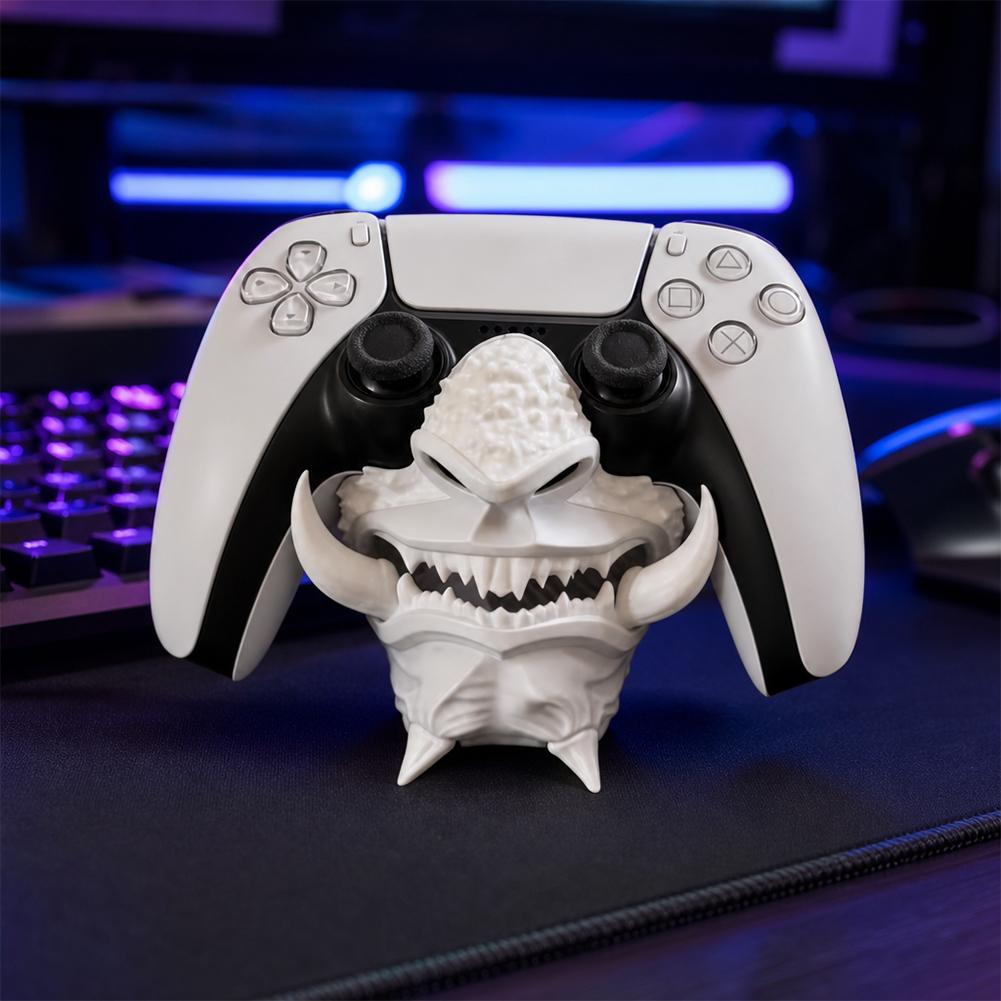 Accessories For Your Gaming Room - Samurai Oni-masker-controllerhouder voor PS5-gamepad, 3D-geprinte desktopdisplaystandaard,