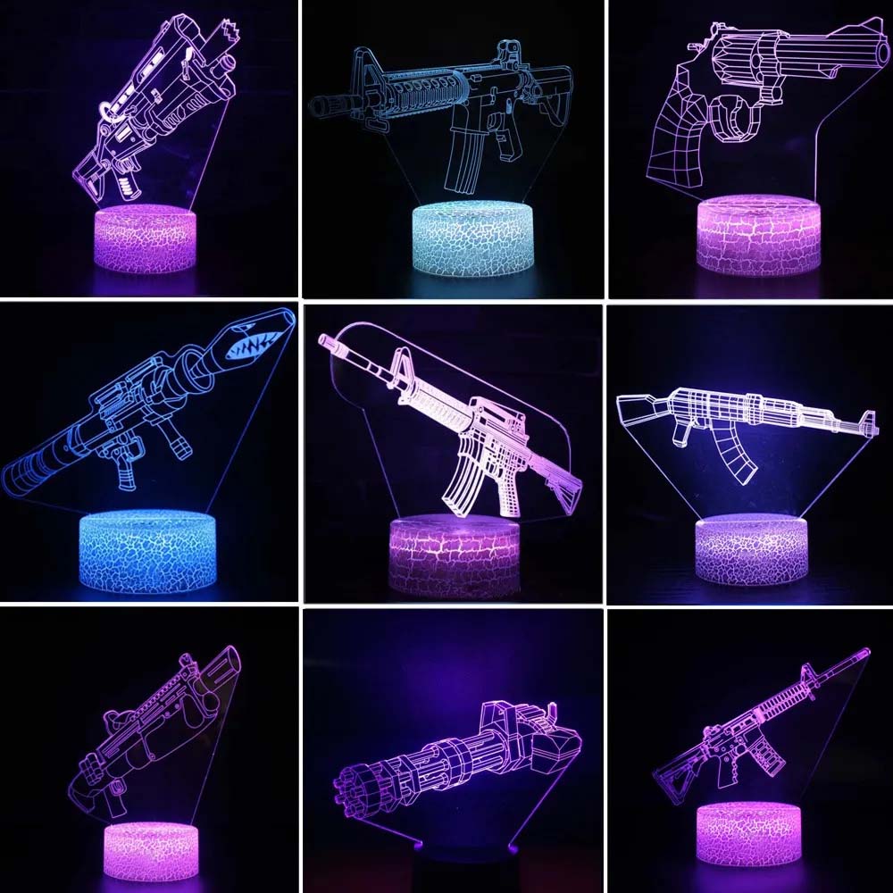 Game Rifle 3D Led-nachtlampje  - Accessories For Your Gaming Room recensie en prijs